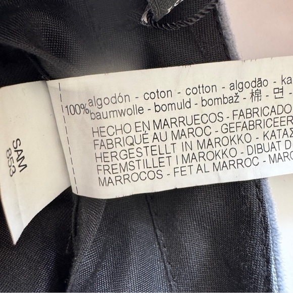 Zara Woman Pants Straight Leg Corduroy Trousers Slacks Blue Gray Zip Pockets S - Picture 6 of 15